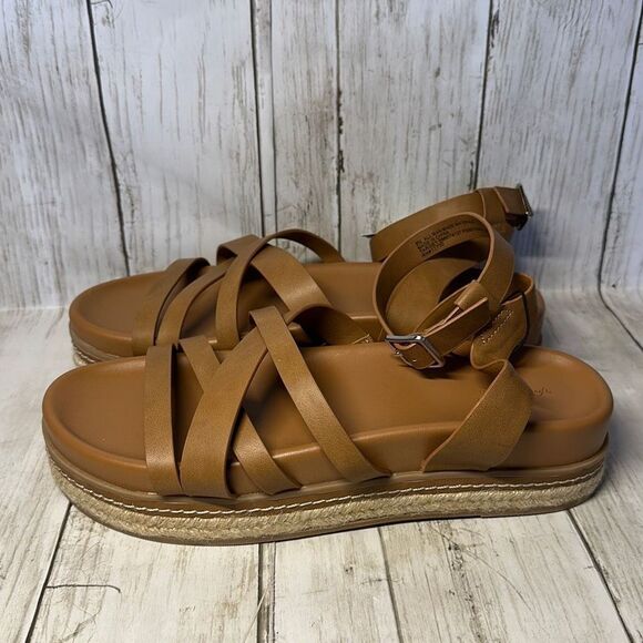 Universal Thread Women’s Tanna Platform Sandals Cognac size 8.5 - Picture 6 of 7